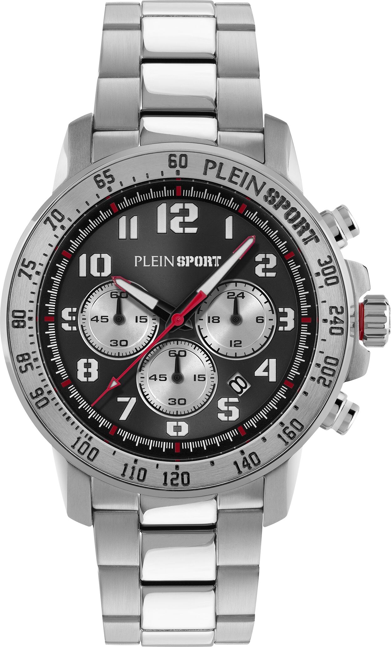 Luxusuhr PLEIN SPORT "Uhren", silber (1ss, stainlesssteel), Armbanduhren, Herren