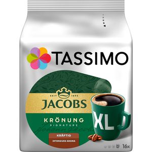 Tassimo Kaffeekapseln Jacobs Krönung, Kräftig XL, 16 Kapseln