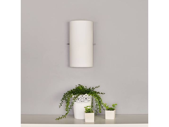 Wandlampe Sidra Lucande, dimmbar, weiß / opal, für Wohn- / Esszimmer, Glas, Modern, Wandleuchte, Wandlampe Innen