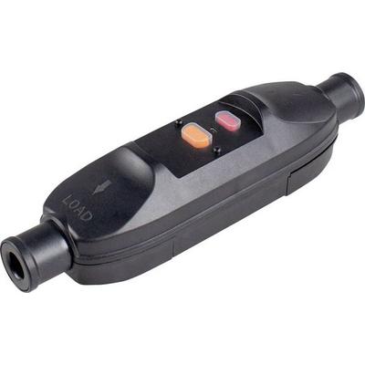 AS Schwabe 45221 Personenschutz-Zwischenstecker PRCD 230V Schwarz IP66