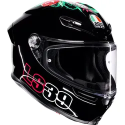 AGV K6 S Salom Tribute S26, Integralhelm - Schwarz/Rot/Grün/Blau - M