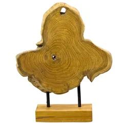 skandeko Unikat-Dekoscheibe WOOD, auf Ständer, 25 x 8 x 30 cm