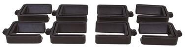 K and B Furniture Co Inc Fragma Contemporary Plastic Wheel Stabilizer Bed Wheel Stopper