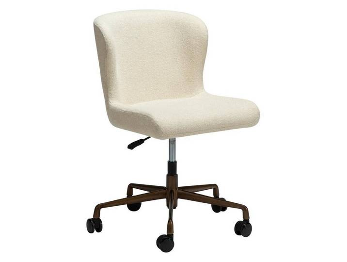 Danform Drehstuhl Glam Dan-Form Bürostuhl Bouclé offwhit