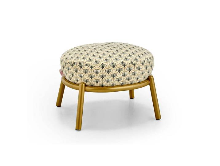 MEME DESIGN pouf DROP (Cat. C - couleur de votre choix - Tissu et métal Privé)