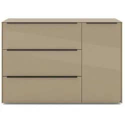 set one by Musterring Sideboard Reno Glas Grau Taupe
