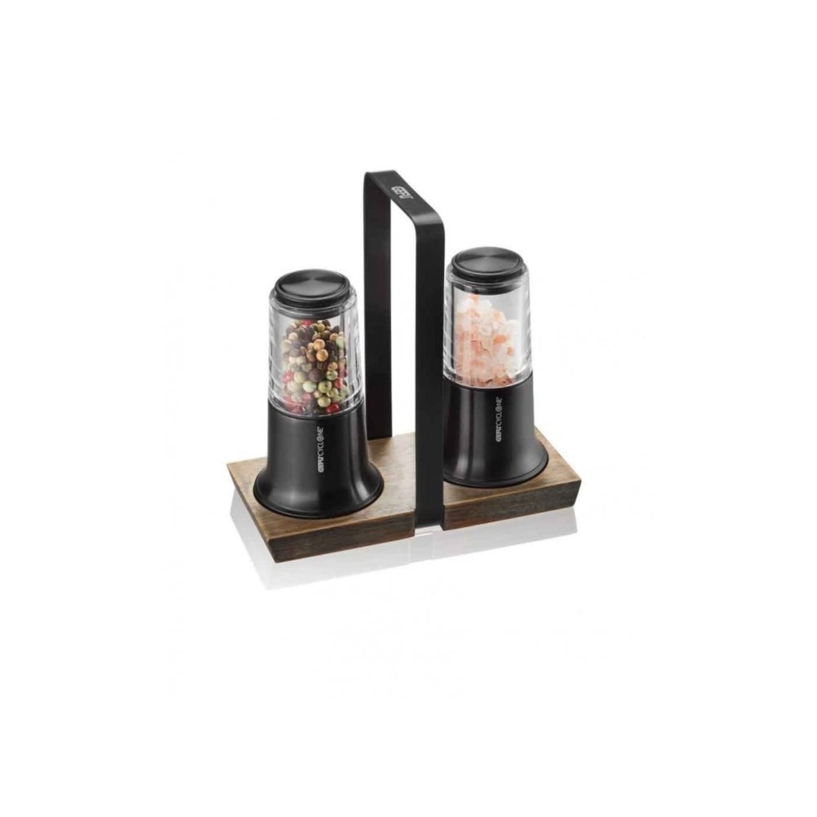 GEFU X-PLOSION zout- en pepermolenset, zwart