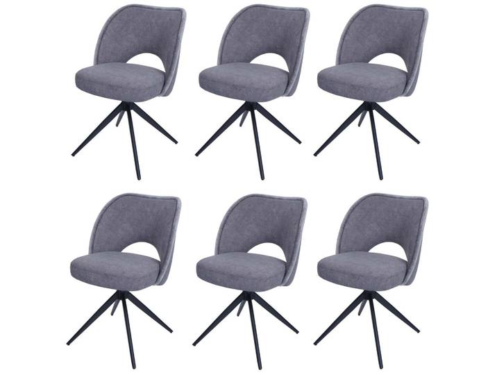 ESSZIMMERSTUHL Grau 6er-Set