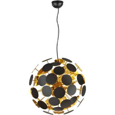 TRIO LEUCHTEN Pendelleuchte "Discalgo", schwarz (schwarz gold), 6, Leuchten, Hängeleuchte, Hängelampe, Leuchtmittel tauschbar, Pendelleuchte