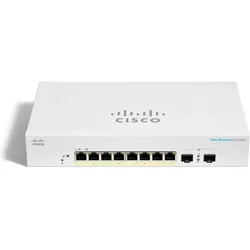 Cisco PoE+ Switch CBS220-8FP-E-2G 10 Port (10 Ports), Netzwerk Switch, Weiss