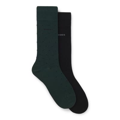 Businesssocken BOSS "2PRS MiniDot VIBambo", Herren, Gr. 39-42, grün (open grün 399), Elasthan, Polyamid, Viskose, elastisch, Socken