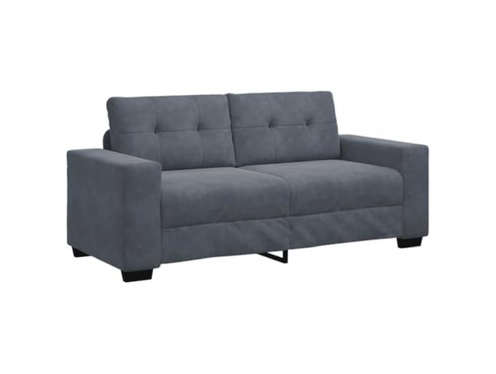 vidaXL Zweisitzer-Sofa Dunkelgrau 180x77x82 cm Samt