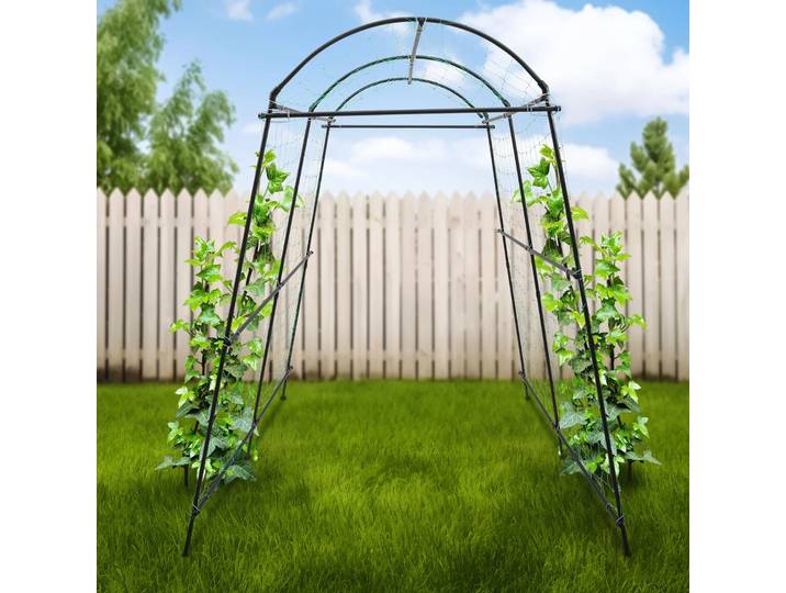 Arche de jardin en métal pour plantes grimpantes, treillis décoratif résistant aux intempéries, noir