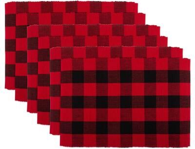 DII Buffalo Check Ribbed Placemat (Set of 6)