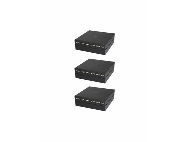 Nils Holger Moormann Archivbox für FNP Regal, 3-er Set Karton schwarz, Designer Nils Holger Moormann, 32.5x10.8x34 cm