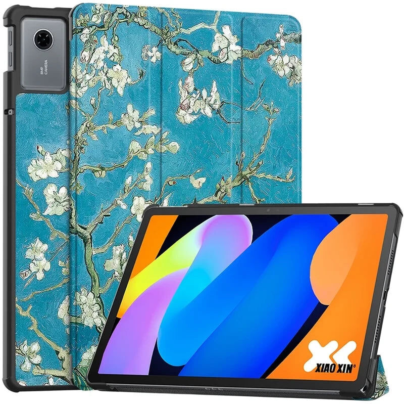 EIDERWOOD Lenovo Idea Tab 11" Kunstlæder Tablet Cover m. Motiv - Blomster