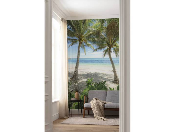home24 Fotobehang Palmy Beach II 200 x 280cm