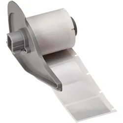 Brady, Etikettenrolle, M7-31-362, fälschungssicheres Vinyl, metallisiert, Silber, glänzend, 38.10 x 25.40 mm, perma (46.02 mm)