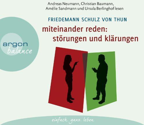 Friedemann Schulz von Thun - Miteinander reden Teil 1: Störungen und Klärungen: Die Psychologie der Kommunikation - Preis vom 09.10.2026 07:28:09 h