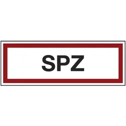 LimarLite Feuerwehrzeichen Textschild »SPZ« 29,7 x 10,5 cm Folie (0,4 mm), 29.7x10.5 cm