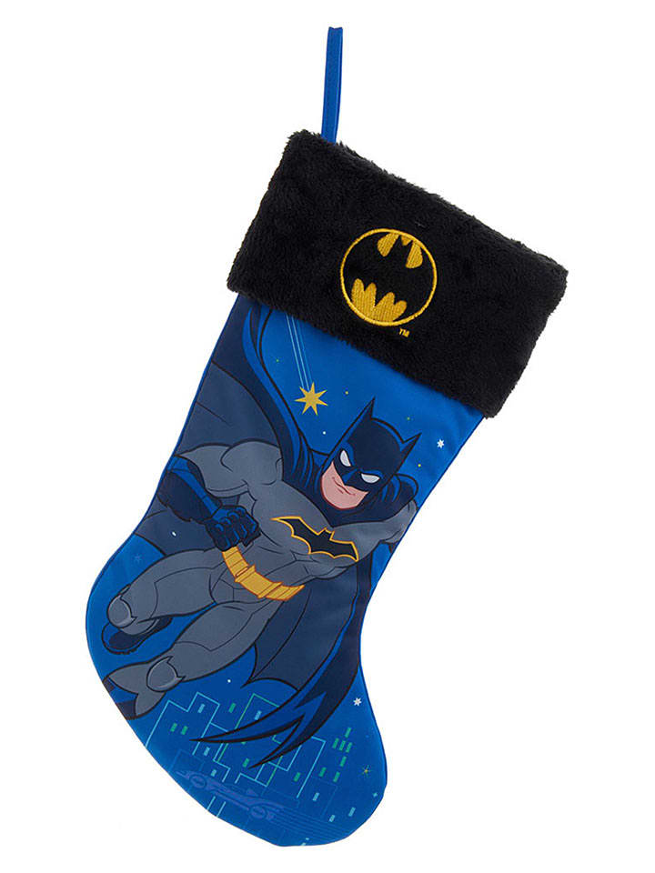Christmas Inspirations Weihnachtsstrumpf "Batman" in Blau - (H)45 cm - onesize