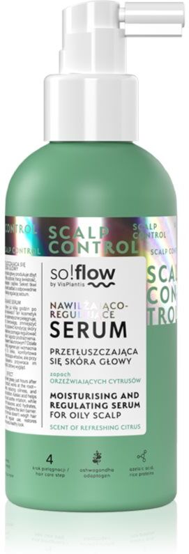 so!flow Oily Scalp Moisturising and Regulating Serum sérum pour les peaux à problèmes et grasses 150 ml