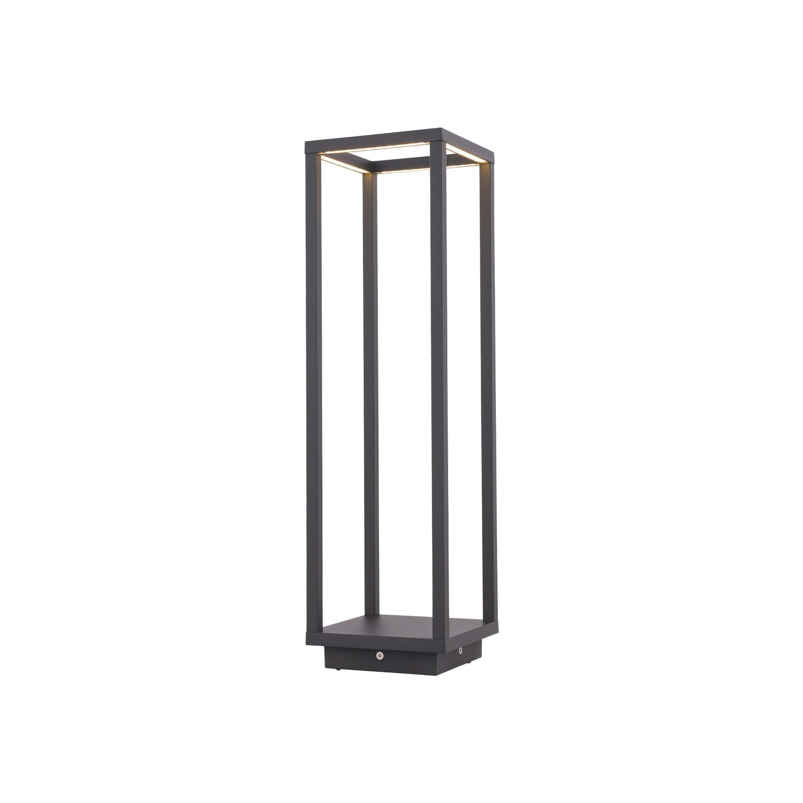 Nowodvorski Symmetry Lyora Design Terraslamp LED met warm wit licht, zwart of grijs, H: 85.0 cm, B: 30.0 cm, D: 14.0 cm