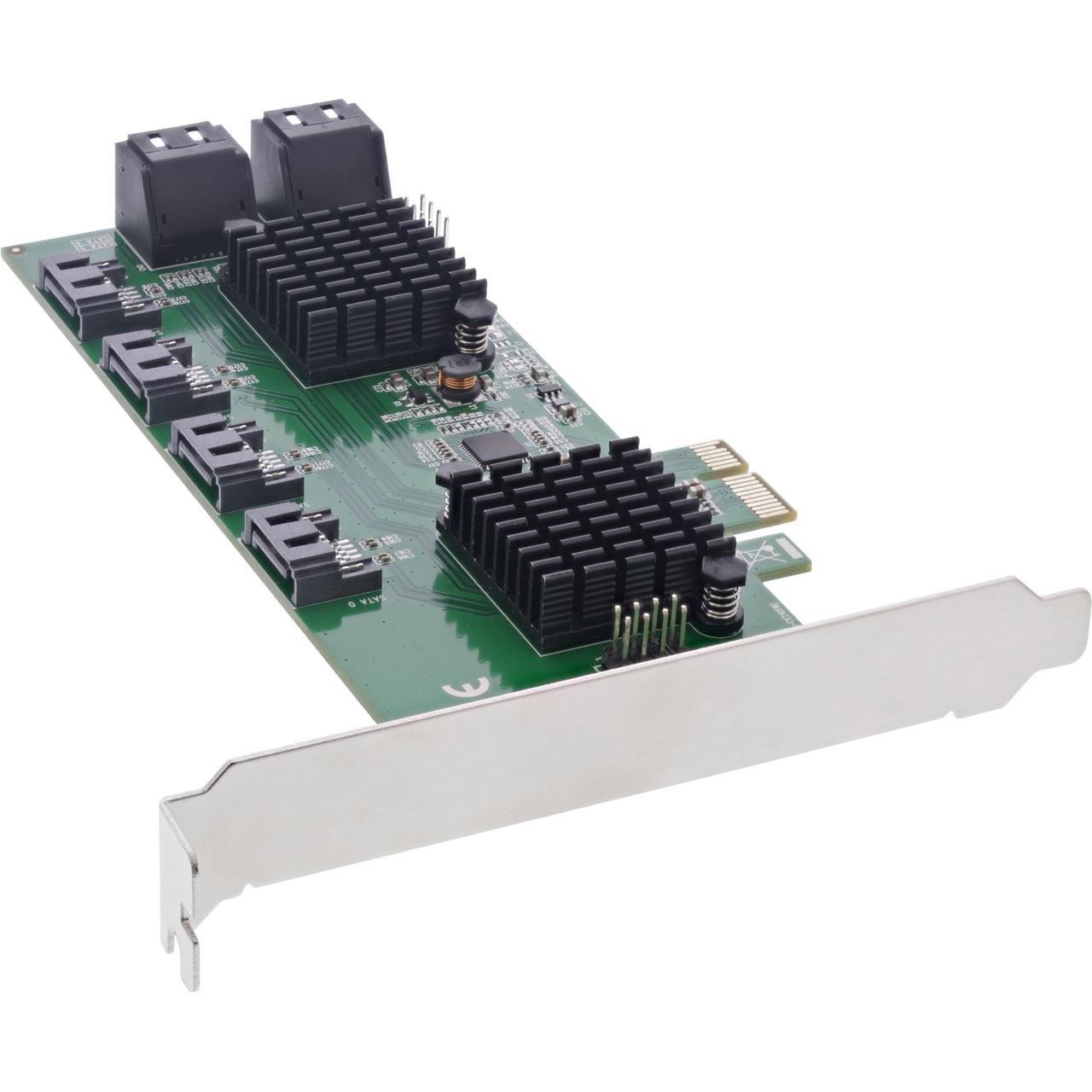 InLine Schnittstellenkarte, 8x SATA 6Gb/s Controller, PCIe 2.0 (PCI-Express)