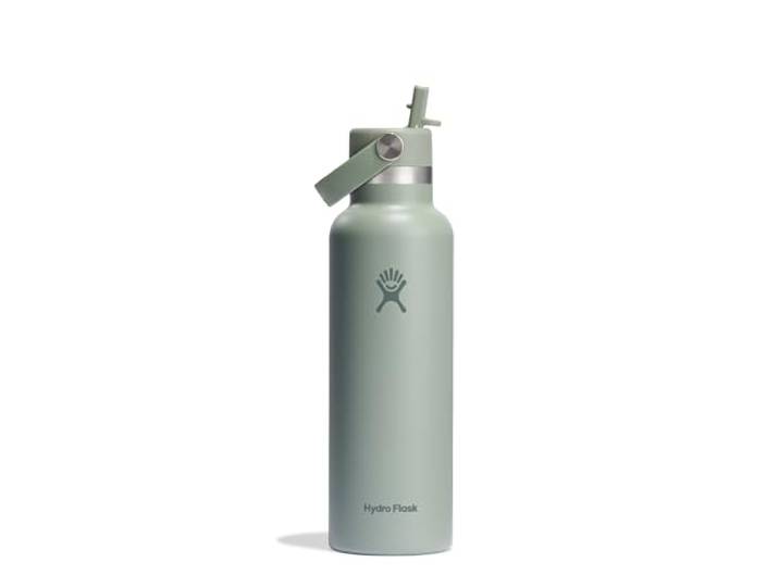Hydro Flask – Standard Flex Straw Cap 621 ml (21 oz) Flasche – Edelstahl, auslaufsicher, passend für die meisten Becherhalter – Isoliert, 24 Std. kalt – Agave