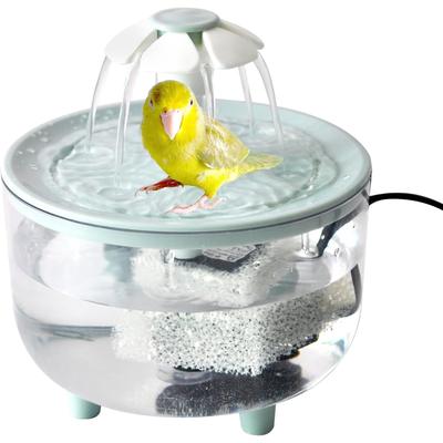 Handpicked Choices Automatic Bird Bath Fountain For Parrots Small Pets Cage Shower Tub With Filter Pump green