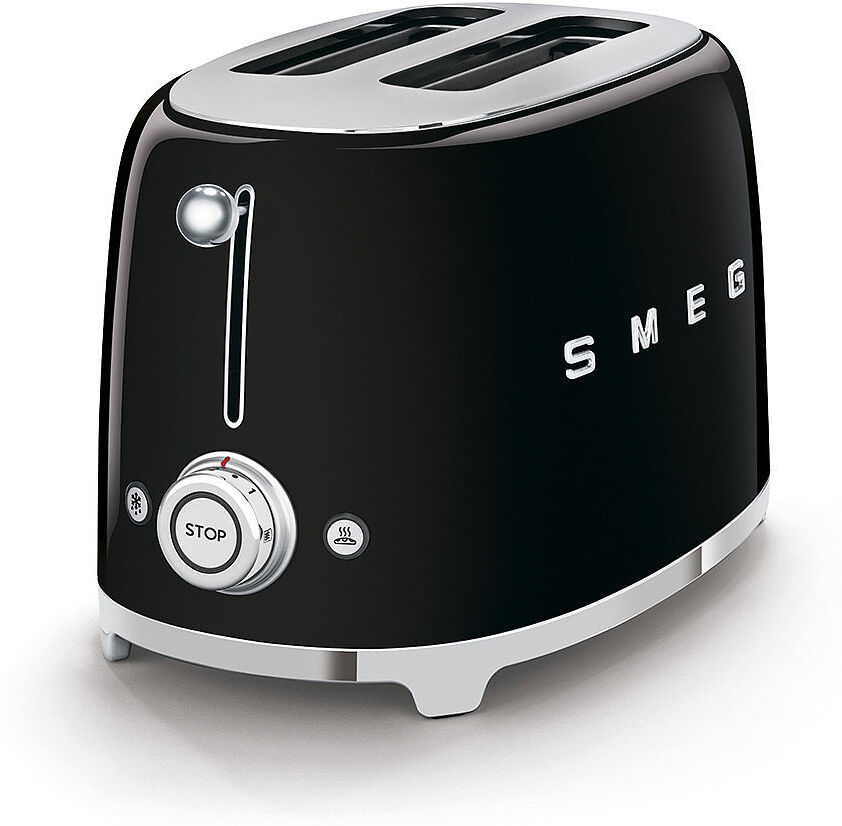 Smeg TSF01 50's Style Retro Two Slice Toaster Black 2 - Slice