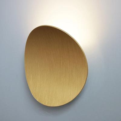 Uplifted Goods Modern Aluminum LED Wall Lamp For Cozy Indoor Spaces gold cool White 7w