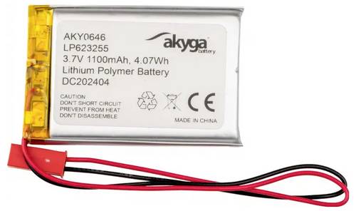 Akyga LP623255 Akkupack x Spezial-Akku LiPo 3.7V 1100 mAh