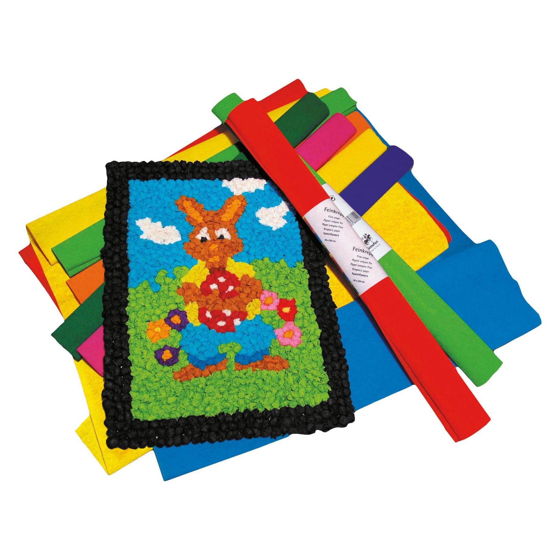 Werola Staufen-Demmler Staufen 617003 - Krepppapier 10 Rollen 50 x 250 cm, sortiert (31 g/m², 10x) (794040000)