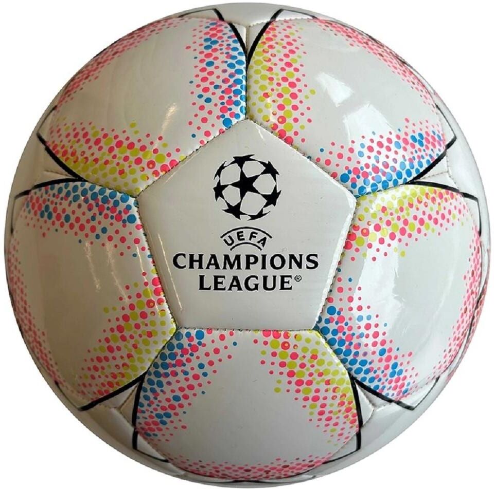Fussball "Tramondi Sport Champions League - Grösse 5", weiss (weiß), Bälle, 400 g, Thermoplastisches Polyurethan (TPU), Fussball weiß 400 g