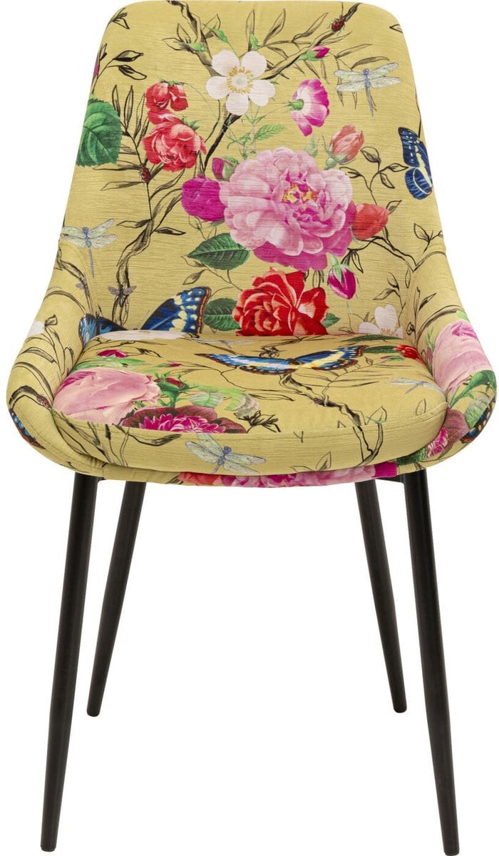 Stoel East Side Flower Fever geel Kare Design