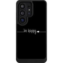 Nivocase Hülle für Samsung Galaxy S26 Ultra Handyhülle NIVOcore Case Schwarz Glück Sprüche Statement (Samsung Galaxy S26 Ultra), Smartphone Hülle, Schwarz