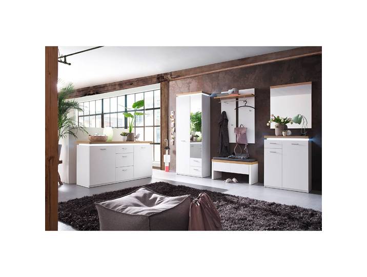 Buffet 156 x 82 x 44cm Blanc/Marron
