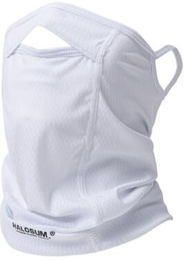 Multisell Products Hub Ice Silk Breathable Full Face Mask, Fashion Windproof Dustproof Bike Mask, Solid Color UV Protection white