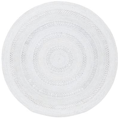 SAFAVIEH Handmade Cape Cod Fritzi Farmhouse Polyester Round Area Rug
