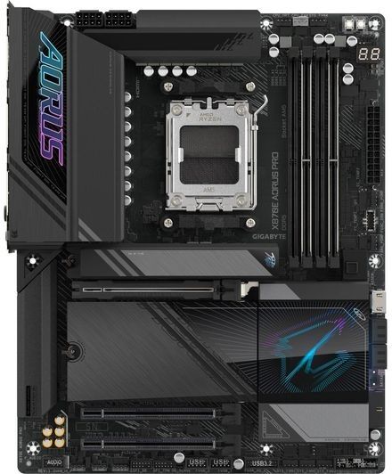 GIGABYTE X870E AORUS PRO AM5 ATX DDR5 Wi-Fi 7 Motherboard - Black