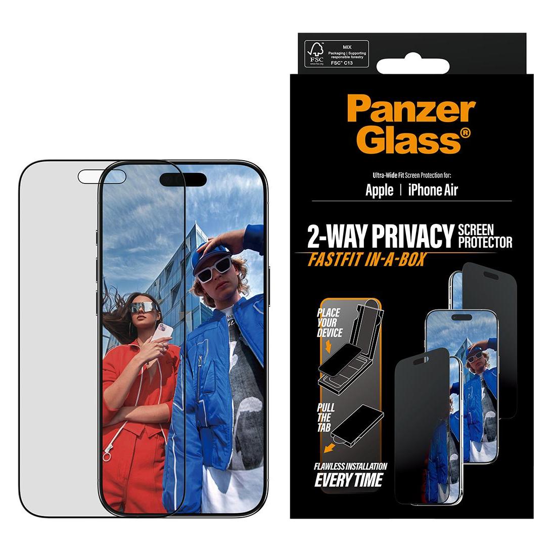 PanzerGlass Privacy Screen Protector (1 Stk., Apple iPhone Air) (PG53680)