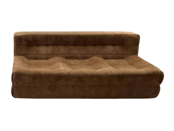 JVmoebel 3-Sitzer Braunes komprimierbares Stoffsofa von JVMoebel mit hohem Sitzkomfort