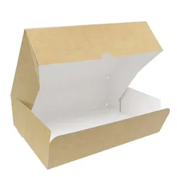 MONOUSO - Gebäck Box Kraftkarton 20,4x15,8x6cm 1kg (25 Stück)