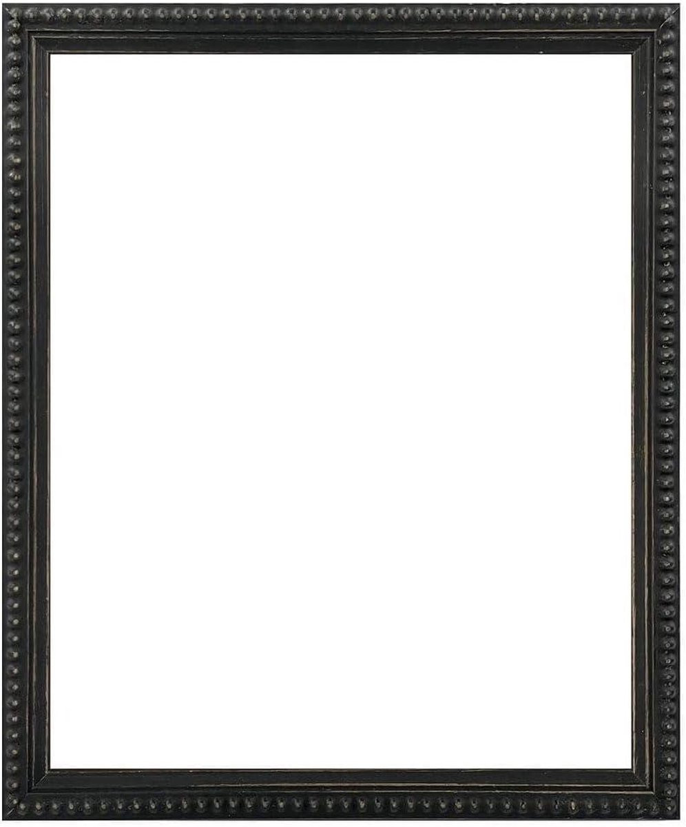 Handgeschilderde houten fotolijst A4 - Zwart