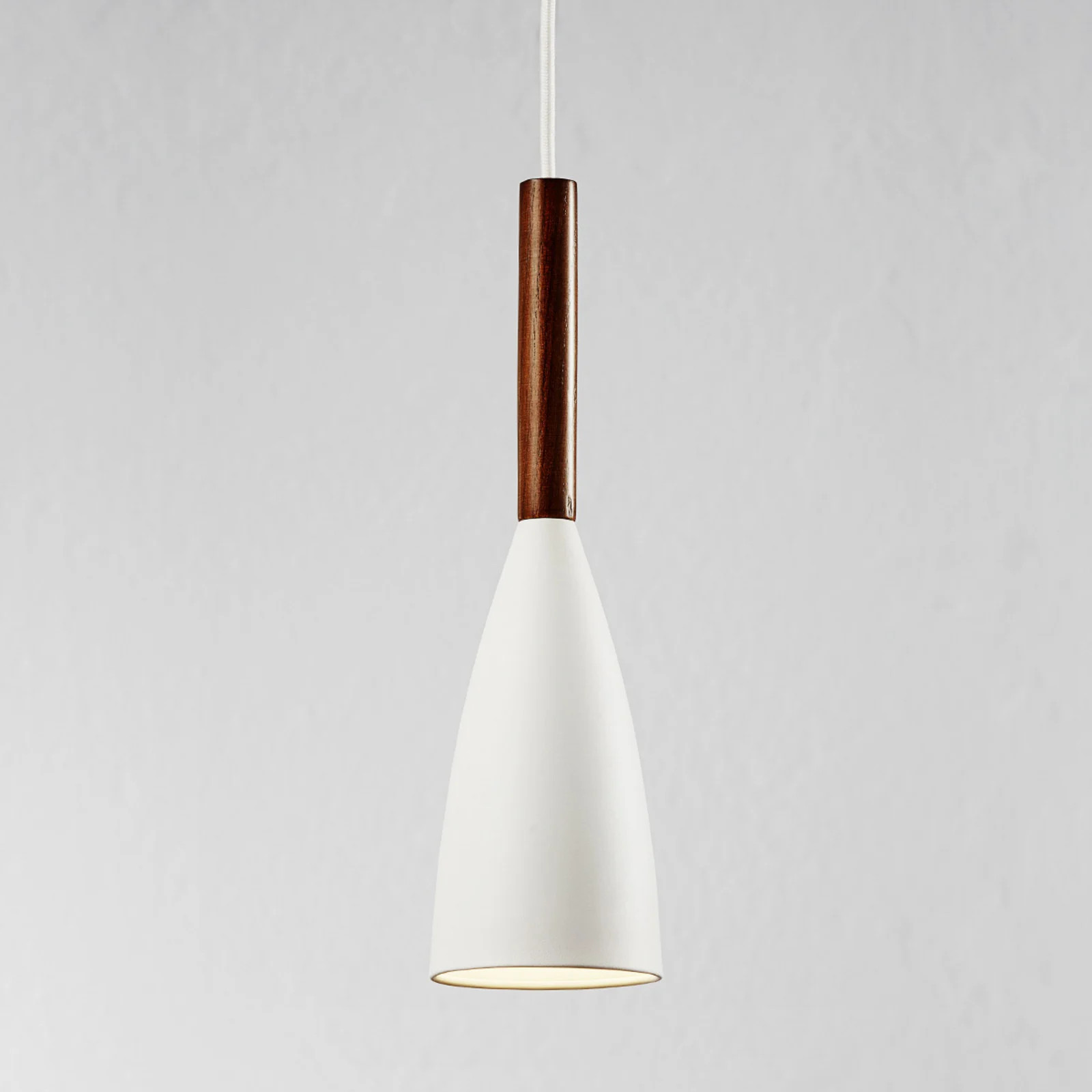 Nordlux DFTP Pure Hanglamp Wit/Walnoot - Modern Metaal