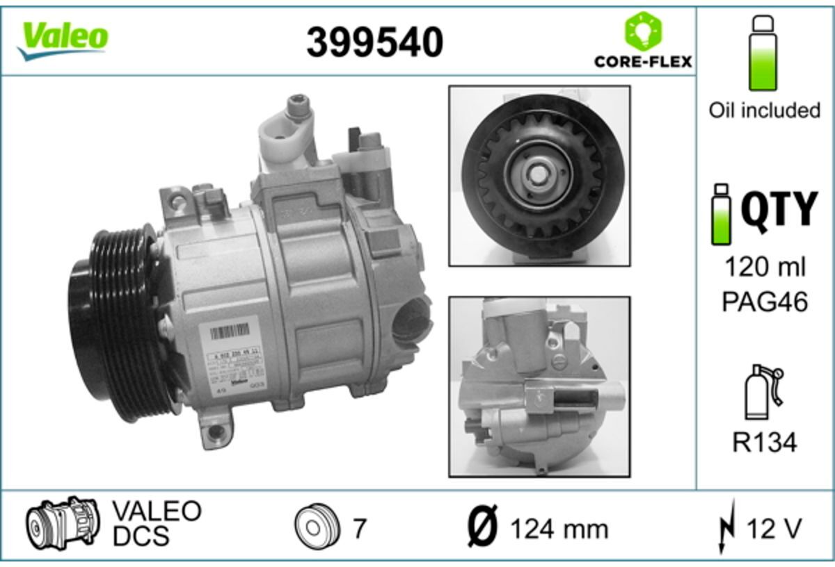 Klimakompressor VALEO 399540