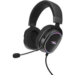 Urage Gaming-Headset SoundZ 800 7.1 V2, Schwarz (Kabelgebunden), Gaming Headset, Schwarz