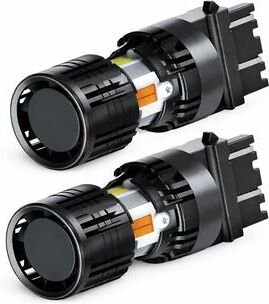 All Categories Goods Super Bright LED Bulb Stop Parking Light Lamp For Brake Tail Easy Installation 2pc 3157 3156 Switchback