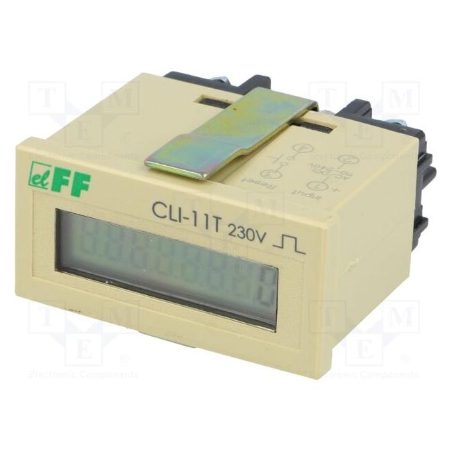 F&R Impulszähler 110-240V AC/DC 1P 8A Panel CLI-11T 230V (CLI-11T)